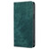 Samsung Galaxy S25 Ultra 5G RFID Anti-theft Brush Magnetic Leather Phone Case - Green