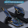 Samsung Galaxy S25 Ultra 5G Ring Holder Carbon Fiber PC Hybrid TPU Phone Case - Blue
