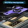 Samsung Galaxy S25 Ultra 5G Ring Holder Carbon Fiber PC Hybrid TPU Phone Case - Purple