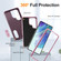 Samsung Galaxy S25 Ultra 5G Rugged PC Hybrid Silicone Phone Case with Holder - Purple+Pink
