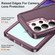 Samsung Galaxy S25 Ultra 5G Rugged PC Hybrid Silicone Phone Case with Holder - Purple+Pink