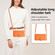 Samsung Galaxy S25 Ultra 5G Sheep Texture Cross-body Zipper Wallet Leather Phone Case - Orange
