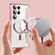 Samsung Galaxy S25 Ultra 5G Shield MagSafe RFID Anti-theft Rhombus Leather Phone Case - Pink