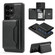 Samsung Galaxy S25 Ultra 5G Shield Multi-functional MagSafe Card Bag Phone Case - Black