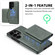 Samsung Galaxy S25 Ultra 5G Shield Multi-functional MagSafe Card Bag Phone Case - Green