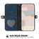 Samsung Galaxy S25 Ultra 5G Side Buckle Double Fold Hand Strap Leather Phone Case - Royal Blue