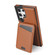 Samsung Galaxy S25 Ultra 5G Skin Feel Detachable Card Bag Magsafe Phone Case - Brown