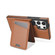 Samsung Galaxy S25 Ultra 5G Skin Feel Detachable Card Bag Magsafe Phone Case - Brown