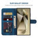 Samsung Galaxy S25 Ultra 5G Skin Feel Geometric Lines Leather Phone Case - Blue