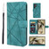 Samsung Galaxy S25 Ultra 5G Skin Feel Geometric Lines Leather Phone Case - Green