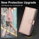 Samsung Galaxy S25 Ultra 5G Skin Feel Pure Color Card Slots Leather Phone Case with Dual Lanyard - Rose Gold