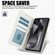 Samsung Galaxy S25 Ultra 5G Skin Feel Pure Color Card Slots Leather Phone Case with Dual Lanyard - White