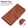 Samsung Galaxy S25 Ultra 5G Skin Feel Pure Color Flip Leather Phone Case - Brown