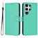 Samsung Galaxy S25 Ultra 5G Skin Feel Solid Color Leather Phone Case with Lanyard - Green Samsung Galaxy S25 Ultra 5G Skin Feel Solid Color Leather Phone Case with Lanyard - Green