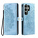 Samsung Galaxy S25 Ultra 5G Skin Feel Totem Embossed Leather Phone Case - Blue
