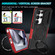 Samsung Galaxy S25 Ultra 5G Sliding Camshield MagSafe Holder TPU Hybrid PC Phone Case - Black Red