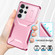 Samsung Galaxy S25 Ultra 5G Sliding Camshield Phone Case - Pink + Rose Red