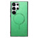 Samsung Galaxy S25 Ultra 5G Solid Color Retro Magsafe PU Back Cover Phone Case - Green