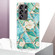 Samsung Galaxy S25 Ultra 5G Splicing Marble Flower IMD TPU Phone Case - Blue Flower