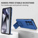 Samsung Galaxy S25 Ultra 5G Stereoscopic Holder Sliding Camshield Phone Case - Blue