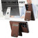 Samsung Galaxy S25 Ultra 5G Suteni H16 Litchi Texture Leather Detachable Wallet Back Phone Case - Brown