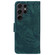 Samsung Galaxy S25 Ultra 5G Tiger Embossing Pattern Flip Leather Phone Case - Green
