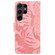 Samsung Galaxy S25 Ultra 5G Tiger Embossing Pattern Flip Leather Phone Case - Pink
