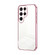 Samsung Galaxy S25 Ultra 5G Transparent Plating Fine Hole Phone Case - Pink Samsung Galaxy S25 Ultra 5G Transparent Plating Fine Hole Phone Case - Pink