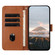 Samsung Galaxy S25 Ultra 5G Triangle Pattern Buckle Clasp Leather Phone Case - Brown
