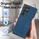 Samsung Galaxy S25 Ultra 5G Vintage Leather PC Back Cover Phone Case - Blue