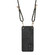 Samsung Galaxy S25 Ultra 5G Vintage Leather PC Back Cover Phone Case with Crossbody Strap - Black