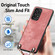 Samsung Galaxy S25 Ultra 5G Vintage Leather PC Back Cover Phone Case with Crossbody Strap - Pink