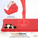 Samsung Galaxy S25 Ultra 5G Wave Texture MagSafe Magnetic Liquid Silicone Phone Case - Red