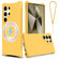 Samsung Galaxy S25 Ultra 5G Wave Texture MagSafe Magnetic Liquid Silicone Phone Case - Yellow
