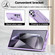 Samsung Galaxy S25 Ultra 5G Wristband Vertical Flip Wallet Back Cover Phone Case with Long Lanyard - Purple