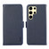 Samsung Galaxy S25 Ultra ABEEL Side-Magnetic Litchi Pattern Leather RFID Phone Case - Blue