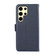 Samsung Galaxy S25 Ultra ABEEL Side-Magnetic Litchi Pattern Leather RFID Phone Case - Blue