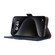 Samsung Galaxy S25 Ultra ABEEL Side-Magnetic Litchi Pattern Leather RFID Phone Case - Blue