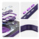 Samsung Galaxy S25+ 5G 360 Holder MagSafe Acrylic Hybrid TPU Phone Case - Purple