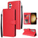 Samsung Galaxy S25+ 5G 3-Card Slots Multifunctional Leather Phone Case - Red