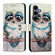 Samsung Galaxy S25+ 5G 3D Painting Horizontal Flip Leather Phone Case - Grey Owl