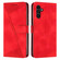 Samsung Galaxy S25+ 5G 5G Dream Triangle Leather Phone Case with Long Lanyard - Red