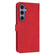 Samsung Galaxy S25+ 5G AZNS Skin Feel Calf Texture Flip Leather Phone Case - Red