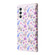 Samsung Galaxy S25+ 5G Bronzing Painting RFID Leather Phone Case - Pansies