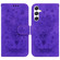 Samsung Galaxy S25+ 5G Butterfly Rose Embossed Leather Phone Case - Purple