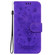 Samsung Galaxy S25+ 5G Butterfly Rose Embossed Leather Phone Case - Purple