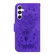 Samsung Galaxy S25+ 5G Butterfly Rose Embossed Leather Phone Case - Purple