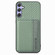 Samsung Galaxy S25+ 5G Carbon Fiber Magnetic Card Wallet RFID Blocking Phone Case - Green