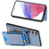Samsung Galaxy S25+ 5G Carbon Fiber Vertical Flip Wallet Stand Phone Case - Blue Samsung Galaxy S25+ 5G Carbon Fiber Vertical Flip Wallet Stand Phone Case - Blue
