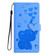 Samsung Galaxy S25+ 5G Cartoon Elephant Embossed Leather Phone Case - Blue